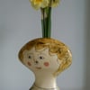 Figurative ceramic vase 