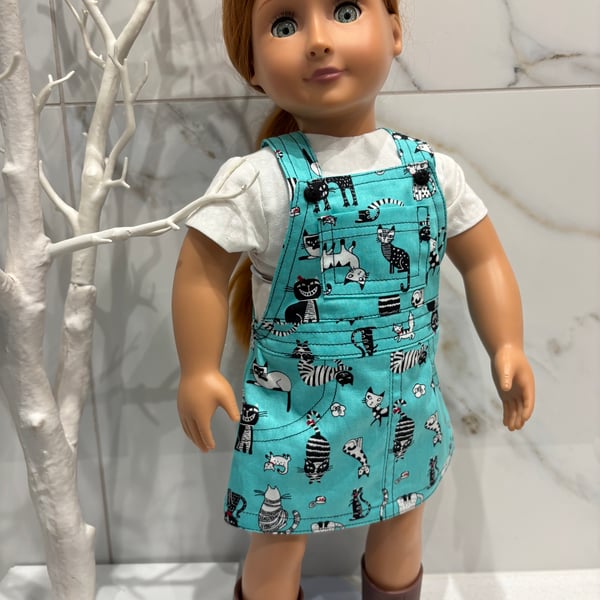 Dolls Cats Pinafore Dress