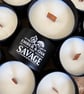 The Savage – Sauvage Inspired Wooden Wick Candle 8oz - Image 6