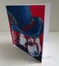 Steampunk Red Panda Art Greeting Card From my Original Painting - Image 4