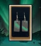 Northern lights lightweight clay earrings