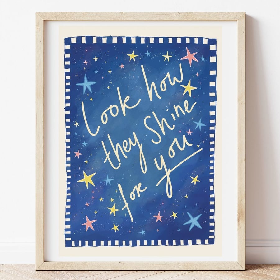 Look How They Shine For You - Nursery Print