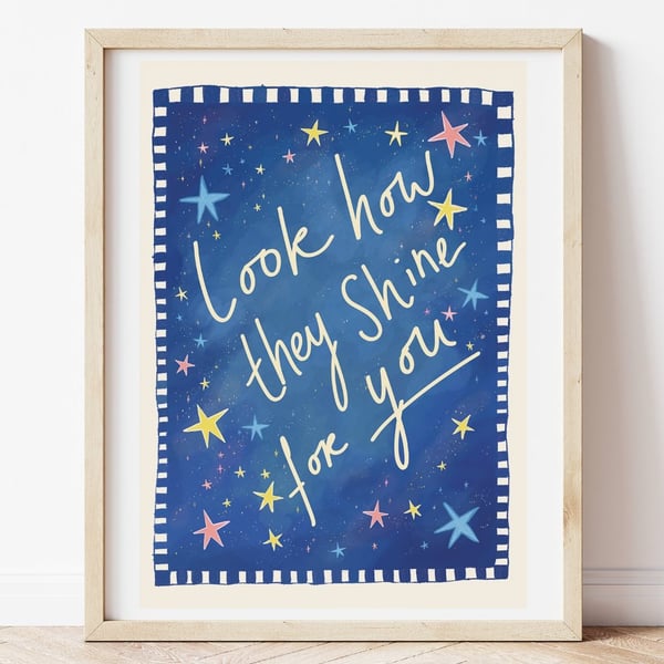 Look How They Shine For You - Nursery Print