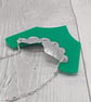 Recycled Aluminium Drink Can, Green Acrylic Shape Necklace Pendant - Image 4