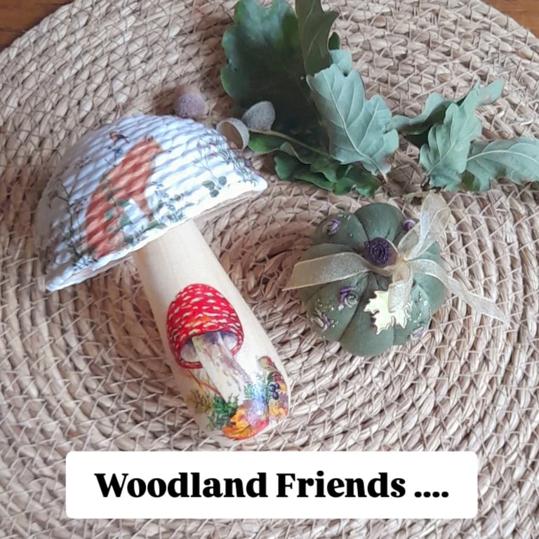 Woodland Toadstool Autumn Ornament