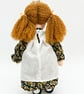 Mia 14 Inch Handmade Rag Doll with Teddy Bear Pocket Friend - Image 3