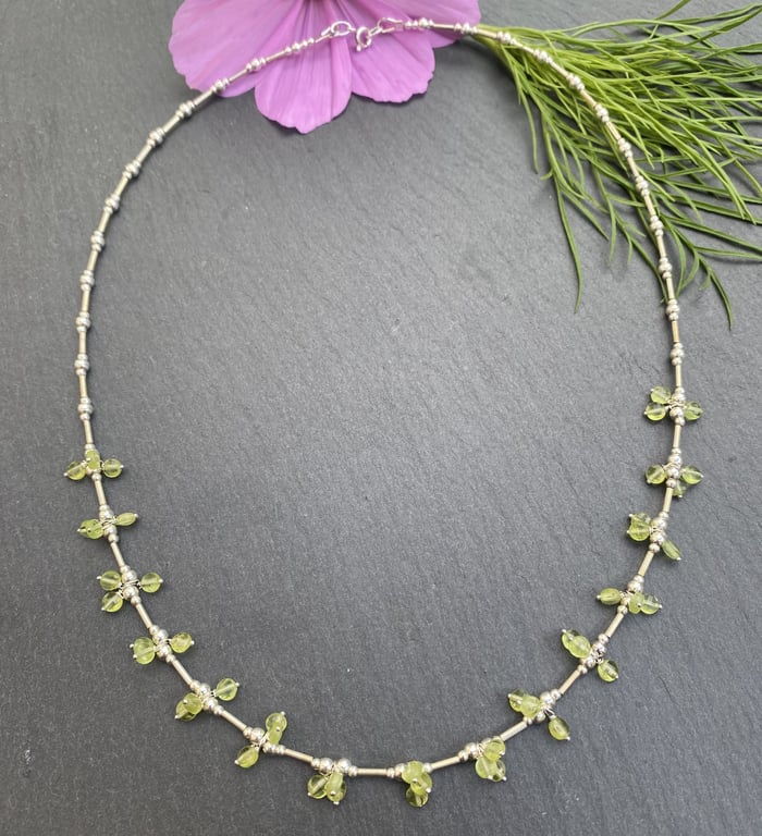 Peridot & Sterling Silver Necklace