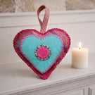 Lavender filled heart (FH12)