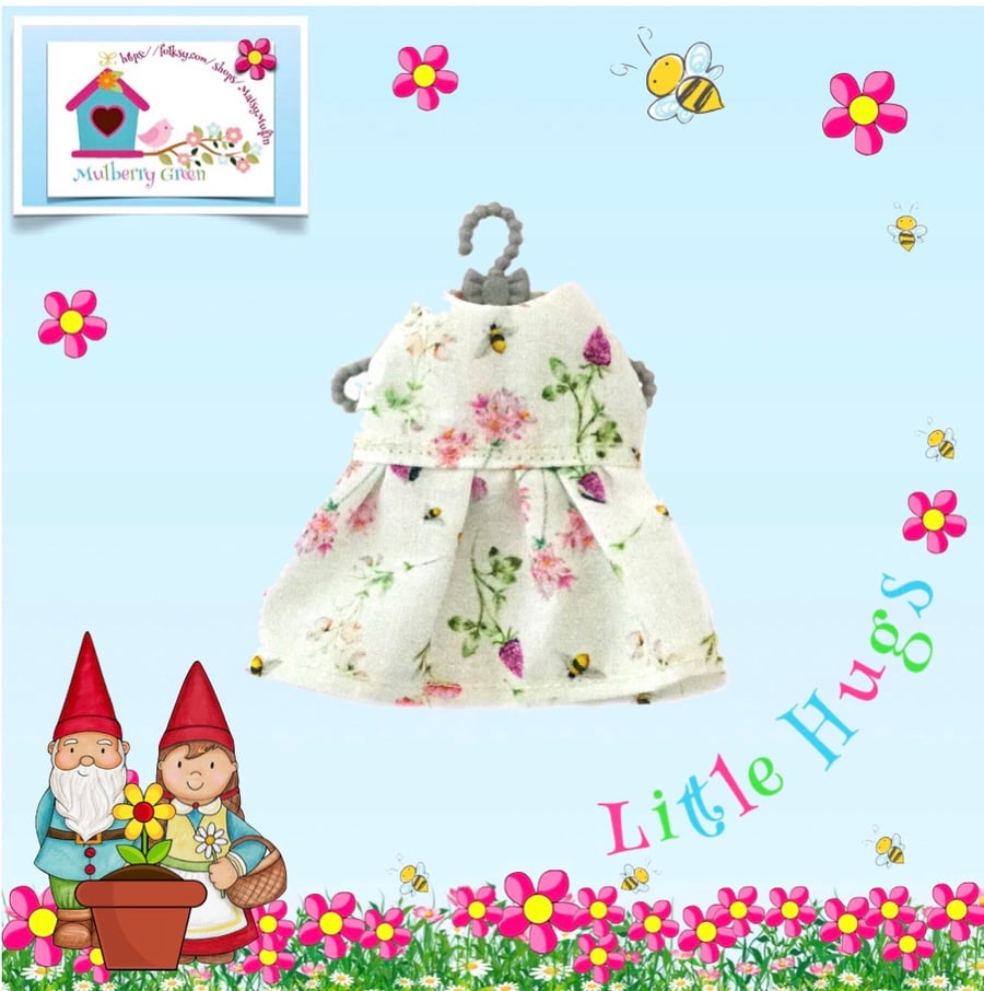 Reserved for Kat Honey Bees and Clover Dress 