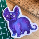 Star Baby! Holographic Alien Kitty sticker