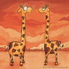 Giraffe Couple Card