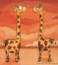 Giraffe Couple Card - Image 1