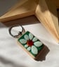 Glass daisy keyring  - Image 3