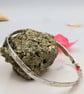 Recycled Sterling Silver Hammered Bangle – 6.5cm Diameter – One of a KInd - Image 10