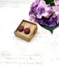 Christmas Poinsettia Drop Earrings - Festive Red Flower Holiday Jewellery - Image 3