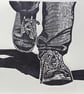 'Out and About' Linocut Print - Image 3