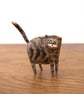Spun Cotton Cat, Custom Pet Likeness, Miniature Animal Sculpture