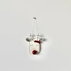 'Sparkly Nose Reindeer'  - Hanging Decoration