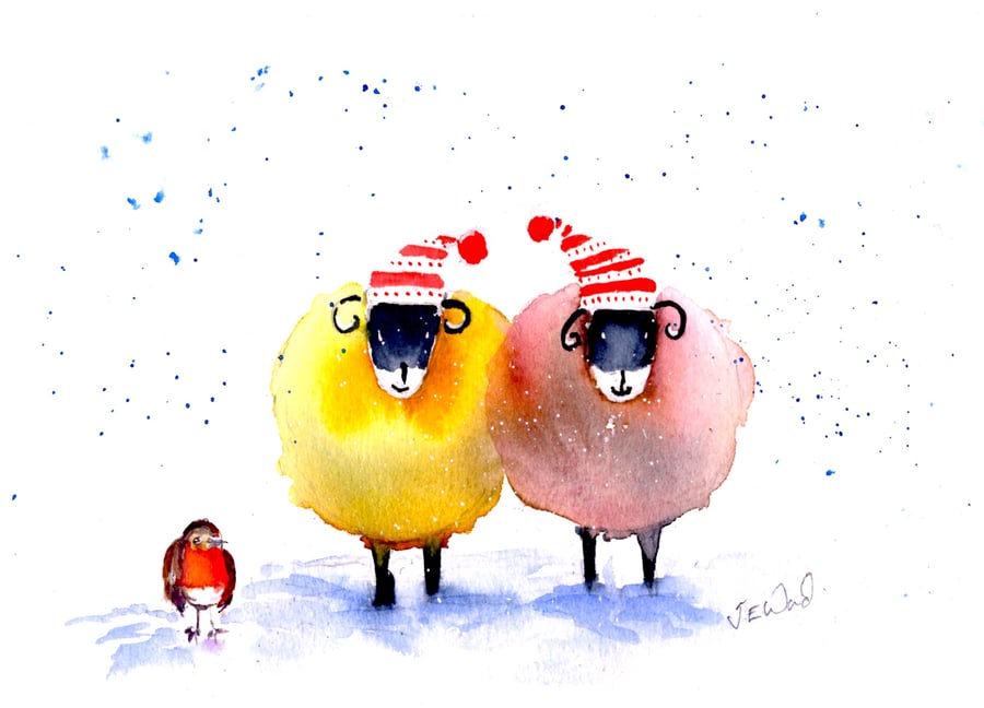 Merry Christmas to Ewe Christmas card