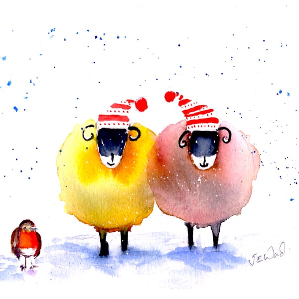 Merry Christmas to Ewe Christmas card