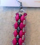 Brickwork-pattern bead earrings (customisable) - Image 1