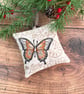 Butterfly Inspirational Quotes Nature Medley Linen Lavender Bag 