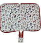 Interchangeable knitting needle case with dogs, fully zip around knit pro case,  - Image 4