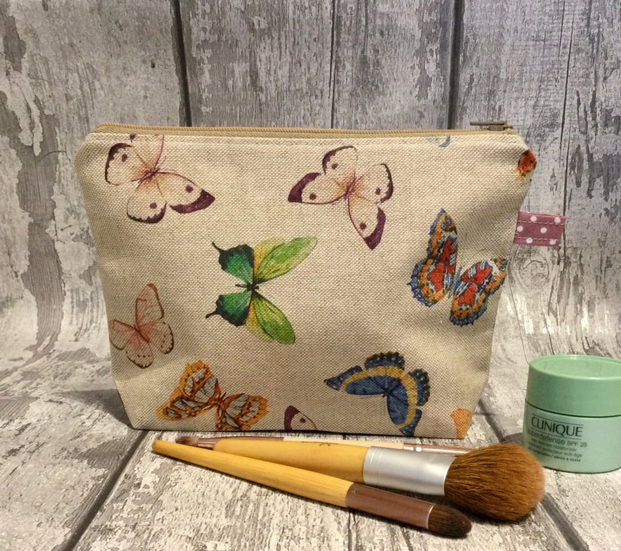 Butterfly Make Up Bag. Handbag Organiser. Cosmetic Bag. Butterfly Pencil case. Z