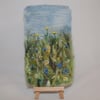 Embroidered and Felted Hanging - A Cornflower Meadow