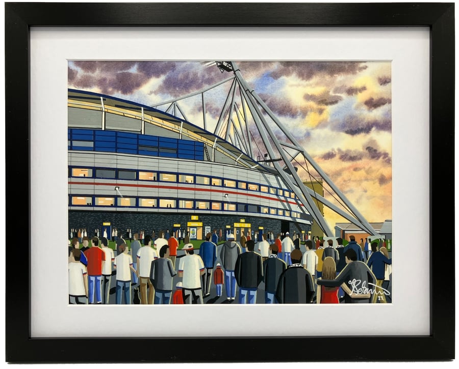 Bolton. Framed & Unframed Fine Art Print Wanderers Football Club FC Stadium Gift