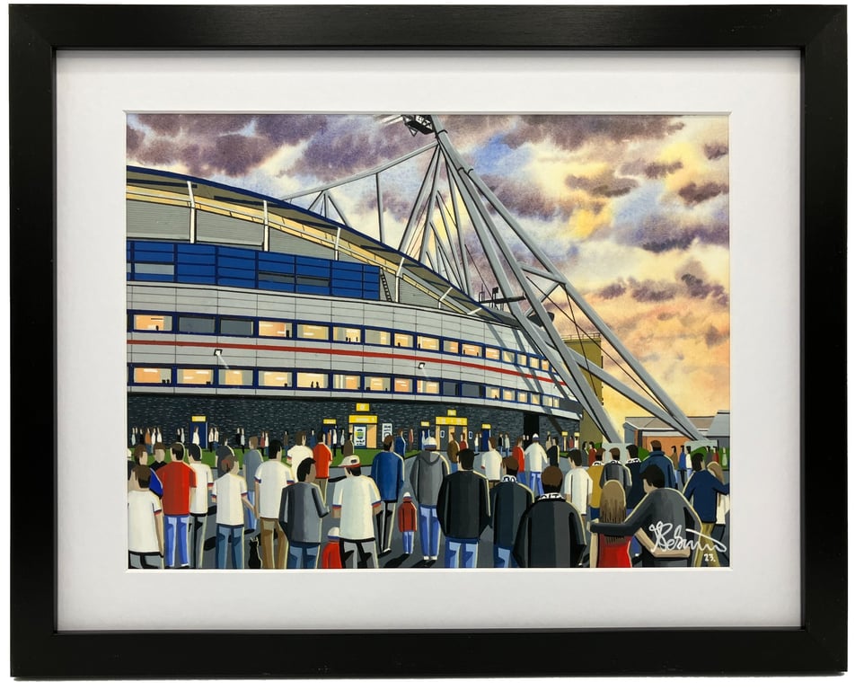 Bolton. Framed & Unframed Fine Art Print Wanderers Football Club FC Stadium Gift