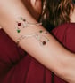 Adjustable Upper Arm Cuff - Gold Plated Vine Style - Image 3