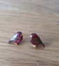 Delicate Robin Stud Earrings - Image 4