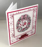 Festive wreath Christmas card - Image 5