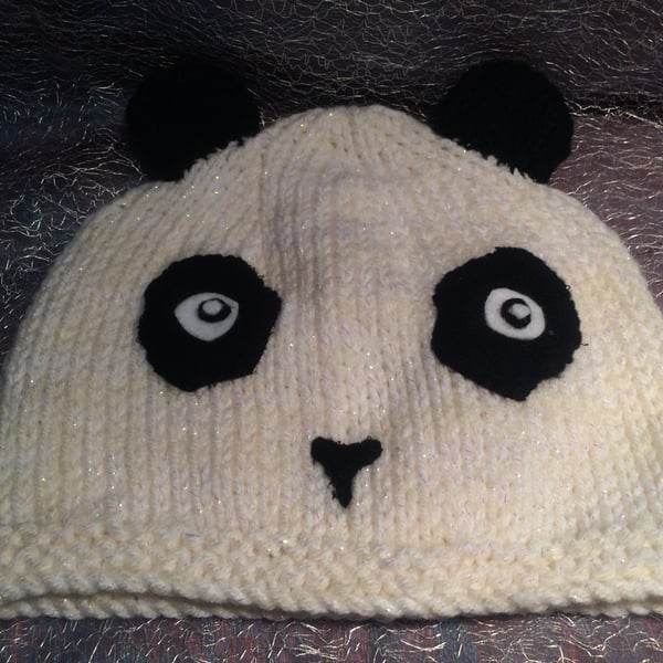 Cute Knitted Panda Hat
