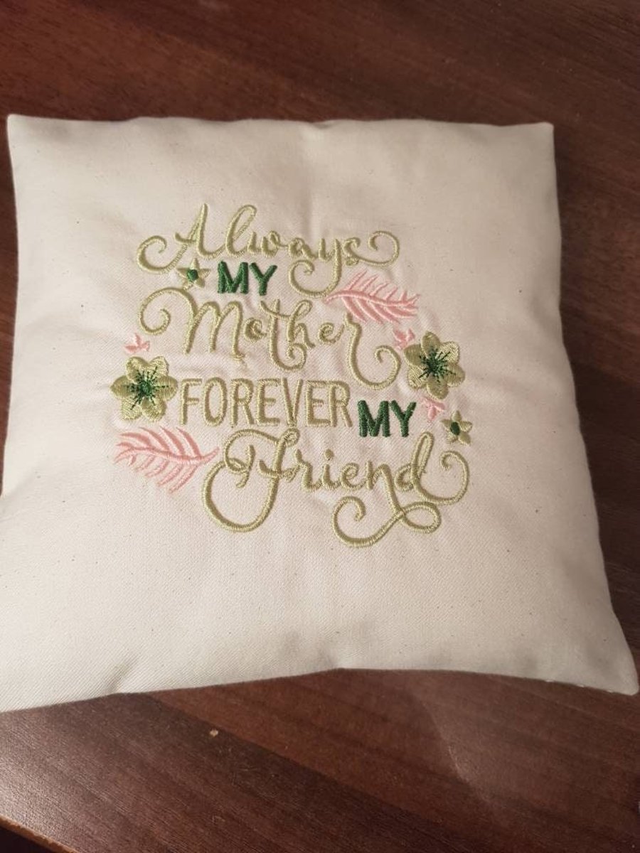 Mother quote mini cushion backed in Cath Kidston fabric mothers day