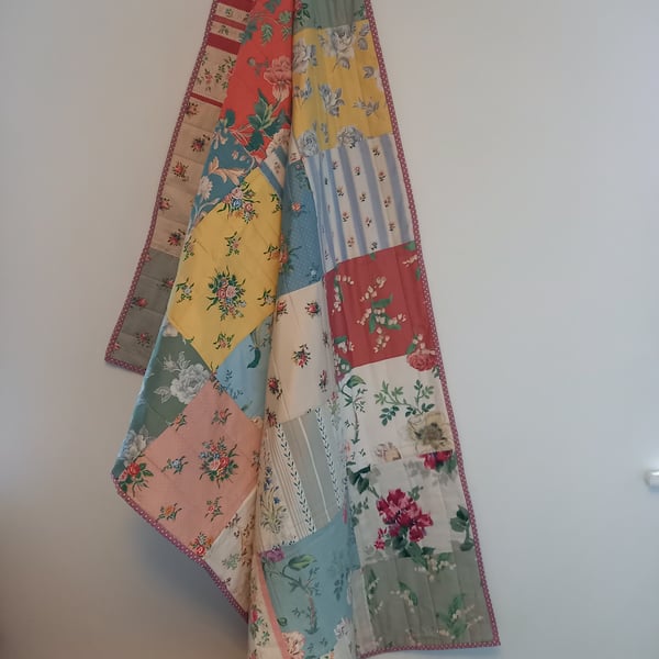 Vintage fabric patchwork quilt