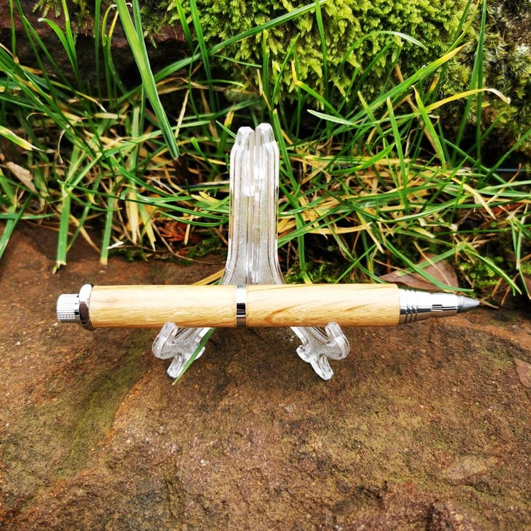 chunky handturned wood pencil (5.6mm lead)