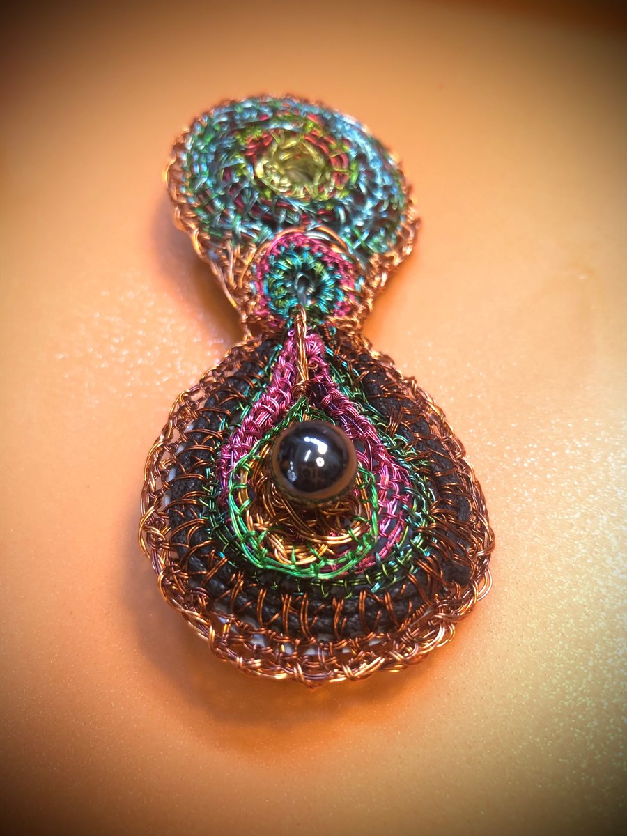 Double drop brooch