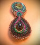 Double drop brooch - recycled  - Image 1