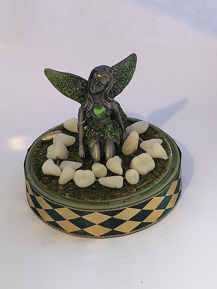 The Tooth Fairy Quirky Themed Light Up Dome Miniature