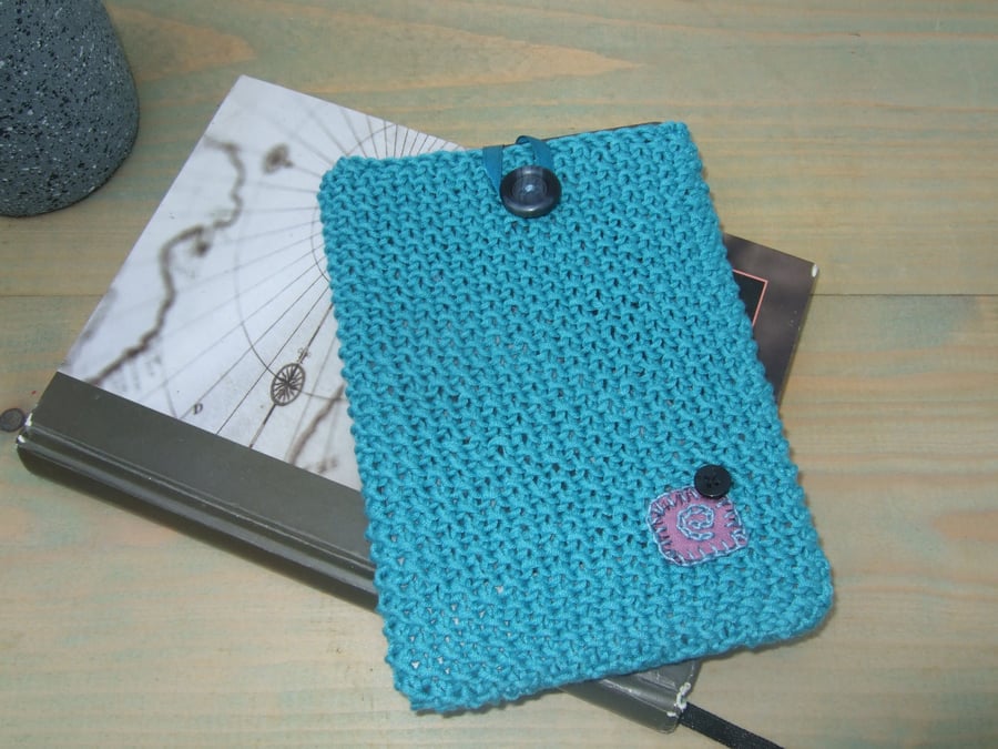 Kindle Cover in Teal Cotton