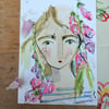 Unframed small foxglove  inky girl ' summer breeze