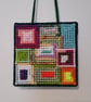 Small wall decoration with funky square pattern and adjustable hang length - Image 3