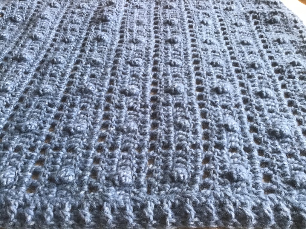 Handmade Crochet Alpaca Baby Blanket