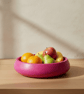 Fuchsia Pink Fruit Bowl 25 cm Handmade Decorative Centrepiece - Image 1