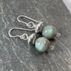 Labradorite and sterling silver earrings