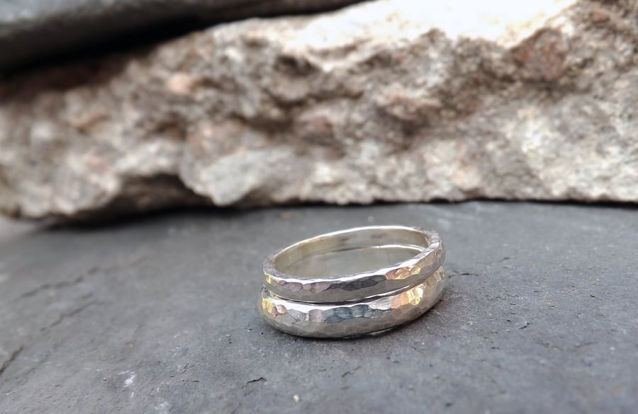 Meteorite deals wedding set