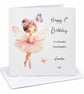 Personalised Ballerina Fairy Birthday Card For Her Happy Birthday Daughter Niece - Image 5