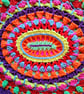 oval shaped colourful crochet mandala doily - Image 8